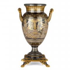  Christofle A Neo Grec Gilt and Patinated Bronze Amphora Vase Attributed to Christofle - 4686526
