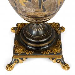  Christofle A Neo Grec Gilt and Patinated Bronze Amphora Vase Attributed to Christofle - 4686527