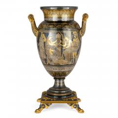  Christofle A Neo Grec Gilt and Patinated Bronze Amphora Vase Attributed to Christofle - 4688847
