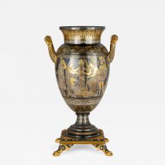  Christofle A Neo Grec Gilt and Patinated Bronze Amphora Vase Attributed to Christofle - 4688851