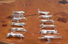  Christofle A Set of 12 Fine French Art Deco Knife Rests by Gallia for Christofle - 2400531