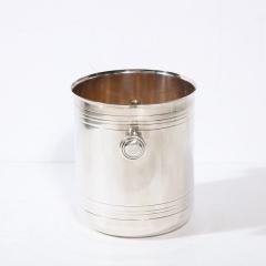  Christofle Art Deco Machine Age Style Christofle Silver Plate Ice Champagne Bucket - 3352551