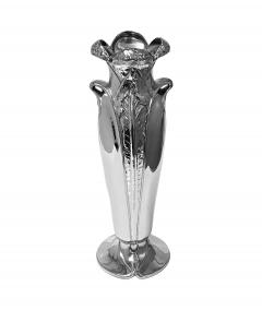  Christofle Art Nouveau Christofle Silver Plate Vase France C 1900 - 2150785