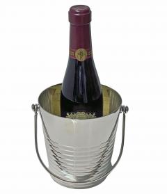  Christofle Christofle Art Deco Luc Lanel Ondulations Silver Plate small Wine Bucket C 1935 - 2932534