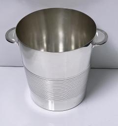  Christofle Christofle Art Deco design Luc Lanel Silver plate Wine Bucket Cooler C 1950 - 2416367