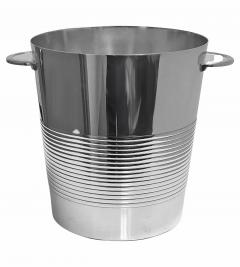  Christofle Christofle Art Deco design Luc Lanel Silver plate Wine Bucket Cooler C 1950 - 2416369