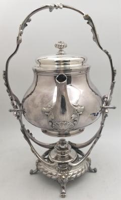  Christofle Christofle Silver Plate Kettle on Stand in Rococo Style - 3247418