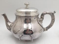  Christofle Christofle Silver Plate Kettle on Stand in Rococo Style - 3247421