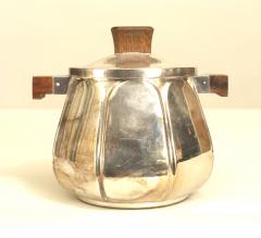  Christofle Cie French Art Deco Silver Plate Sugar Bowl - 3196637