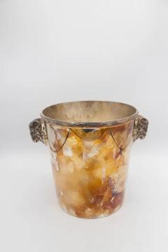  Christofle French Christople Ice Bucket in Original Patina with Aries - 3674192