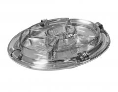  Christofle Large Christofle Art Deco Hors dOeuvres Platter Dish C 1935 - 2519225