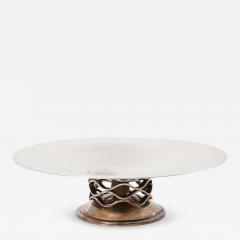  Christofle Ondulations Silver Tazza by Luc Lanel for Christofle circa 1930 - 4788537