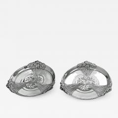  Christofle Pair of Christofle Art Nouveau Wine Bottle Holders Coasters C 1910 - 2671926