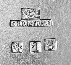  Christofle Rare Set Christofle Art Deco Luc Lanel Coolers and underplates C 1935 - 3057732
