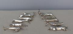  Christofle Set of 12 Fine French Art Deco Silver plated Gallia Knife Rests by Christofle - 3117333