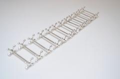  Christofle Set of Twelve Italian Art Deco Jax X Form Mitred Silver Plated Knife Rests - 4453587