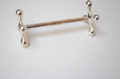  Christofle Set of Twelve Italian Art Deco Jax X Form Mitred Silver Plated Knife Rests - 4453596