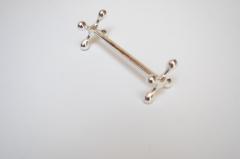  Christofle Set of Twelve Italian Art Deco Jax X Form Mitred Silver Plated Knife Rests - 4453598