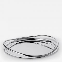  Christofle VERTIGO ROUND TRAY IN SILVER PLATE - 3551765