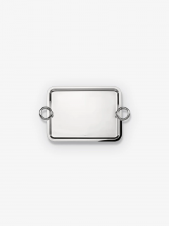  Christofle VERTIGO TRAY SMALL WITH HANDLES IN SILVER PLATE - 3046273