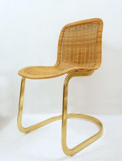  Cidue Set Of 6 Wicker Dining Chairs By Cidue 1970s - 1815739