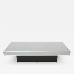  Cidue Willy Rizzo chrome smoked mirror coffee table for Cidue 1970s - 2378474