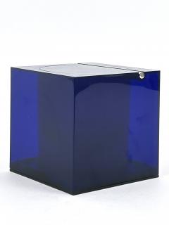  Cini Nils Blue Acrylic Ice Box or Bucket by Studio O P I for Cini Nils Italy 1970s - 4713743