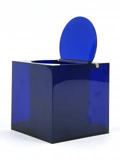  Cini Nils Blue Acrylic Ice Box or Bucket by Studio O P I for Cini Nils Italy 1970s - 4713745