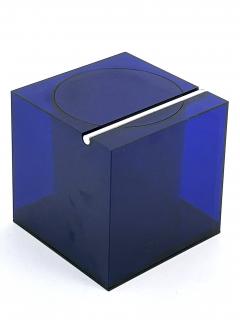 Cini Nils Blue Acrylic Ice Box or Bucket by Studio O P I for Cini Nils Italy 1970s - 4713746
