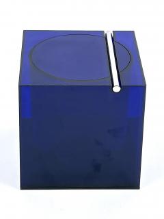  Cini Nils Blue Acrylic Ice Box or Bucket by Studio O P I for Cini Nils Italy 1970s - 4713747
