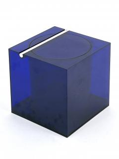  Cini Nils Blue Acrylic Ice Box or Bucket by Studio O P I for Cini Nils Italy 1970s - 4713748