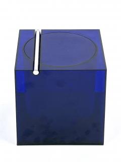  Cini Nils Blue Acrylic Ice Box or Bucket by Studio O P I for Cini Nils Italy 1970s - 4713749