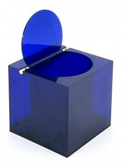  Cini Nils Blue Acrylic Ice Box or Bucket by Studio O P I for Cini Nils Italy 1970s - 4713751