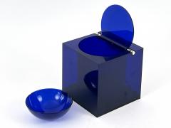  Cini Nils Blue Acrylic Ice Box or Bucket by Studio O P I for Cini Nils Italy 1970s - 4713754