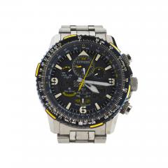  Citizen Watch Citizen Stainless Steel Skyhawk Blue Angel Chronograph Watch 46mm - 4483876