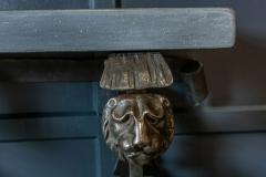  Coalbrookdale 19thC English Coalbrookdale Cast Iron Lion Console Table - 1958382