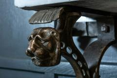  Coalbrookdale 19thC English Coalbrookdale Cast Iron Lion Console Table - 1958387