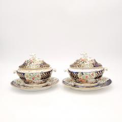  Coalport Porcelain Georgian Period Coalport Imari Part Dessert Set England circa 1810 - 3687771