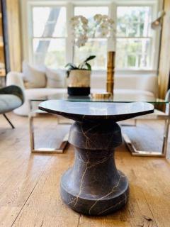  Collection Particuli re CHRISTOPHE DELCOURT ROI STOOL IN GREY SAINT LAURENT MARBLE - 3014212