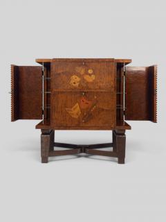  Colli Torino Italian Art Deco Sideboard or Bar Cabinet with Inlayed Doors by Colli 1940s - 4792741