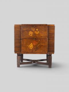  Colli Torino Italian Art Deco Sideboard or Bar Cabinet with Inlayed Doors by Colli 1940s - 4792754