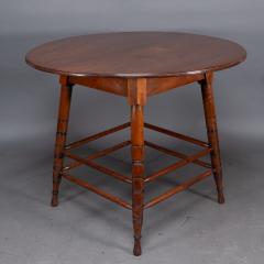  Collinson Lock Aesthetic Movement Walnut centre table with incised circular details to the legs - 4182820