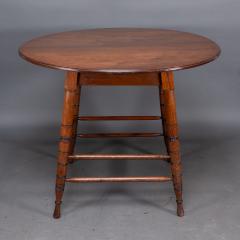  Collinson Lock Aesthetic Movement Walnut centre table with incised circular details to the legs - 4182825