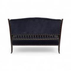  Collinson Lock Collinson Lock An Anglo Japanese Mahogany Settee with Carved Scrolled Arms - 4182843