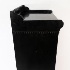  Collinson Walton Collinson Walton An Aesthetic Movement Burr Walnut Ebonized Music Cabinet - 4182849