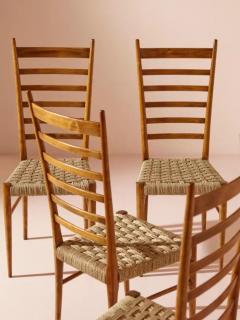  Colombo Sanguineti Colombo Sanguineti set of two Sei Stecche chairs Chiavari Italy 1950s - 3473035