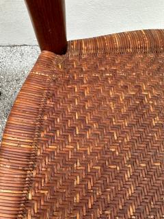  Colombo Sanguineti Mobili Sanguineti Chiavari Set of Four 4 Wood and Wicker Chairs - 4641409