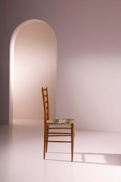  Colombo Sanguineti Set of eight chairs in beech and rope by Colombo Sanguineti Italy 1950s - 4480438