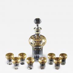  Compagnie des Cristalleries de Saint Louis St Louis Crystal Saint Louis Antique French Saint Louis Crystal Liqueur Set Model 738 - 3252697