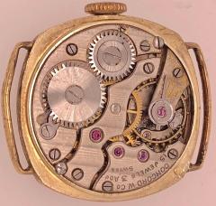  Concord Watch Co 14 Karat Yellow Gold Concord Watch Head Fancy Art Deco Style Dial - 2737411